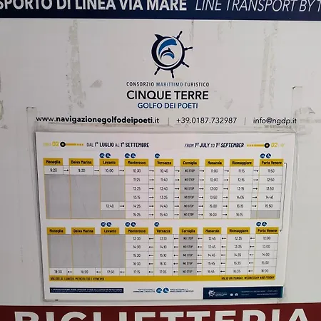 Bb Margherita Seaside, 20 Minutes From The Cinque Terre By Train בית הארחה מונליה